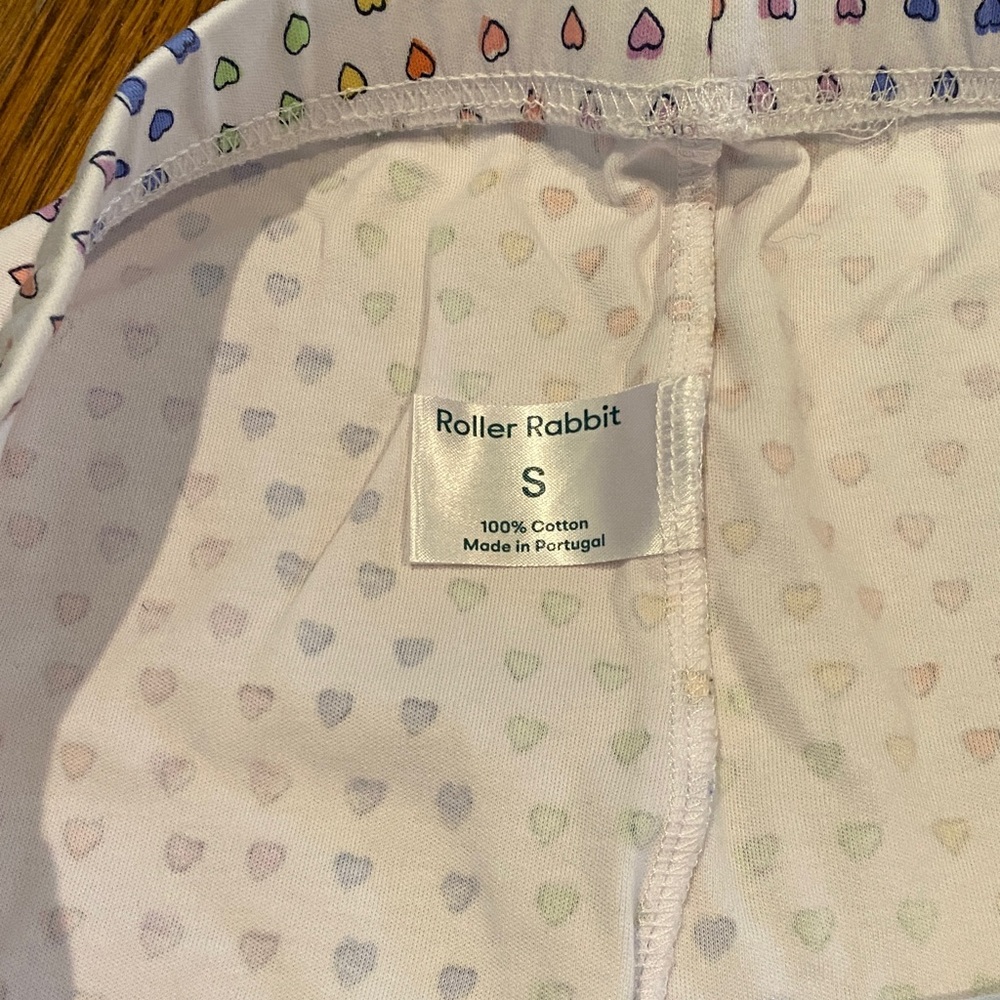 Roller Rabbit Multicolor Hearts Women’s size Small Pajama Set - Picture 3 of 7